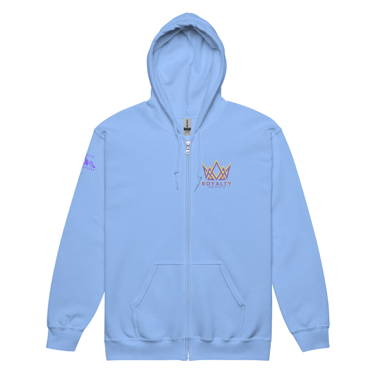 Royalty Unisex Zip Hoodie.