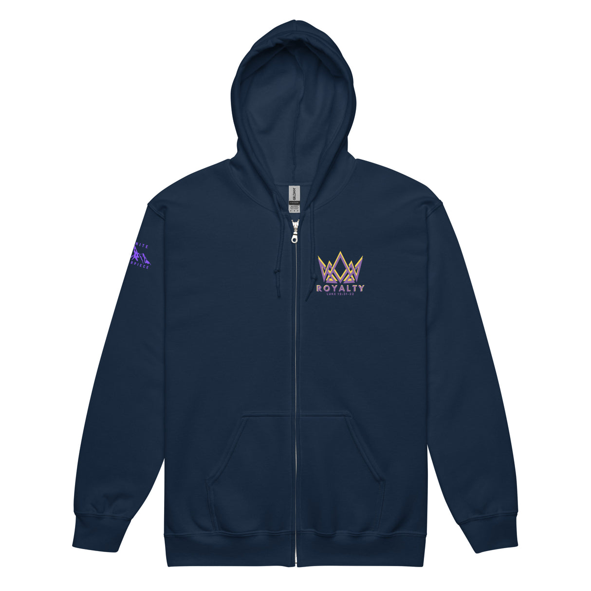 Royalty Unisex Zip Hoodie.