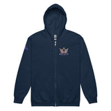 Royalty Unisex Zip Hoodie.
