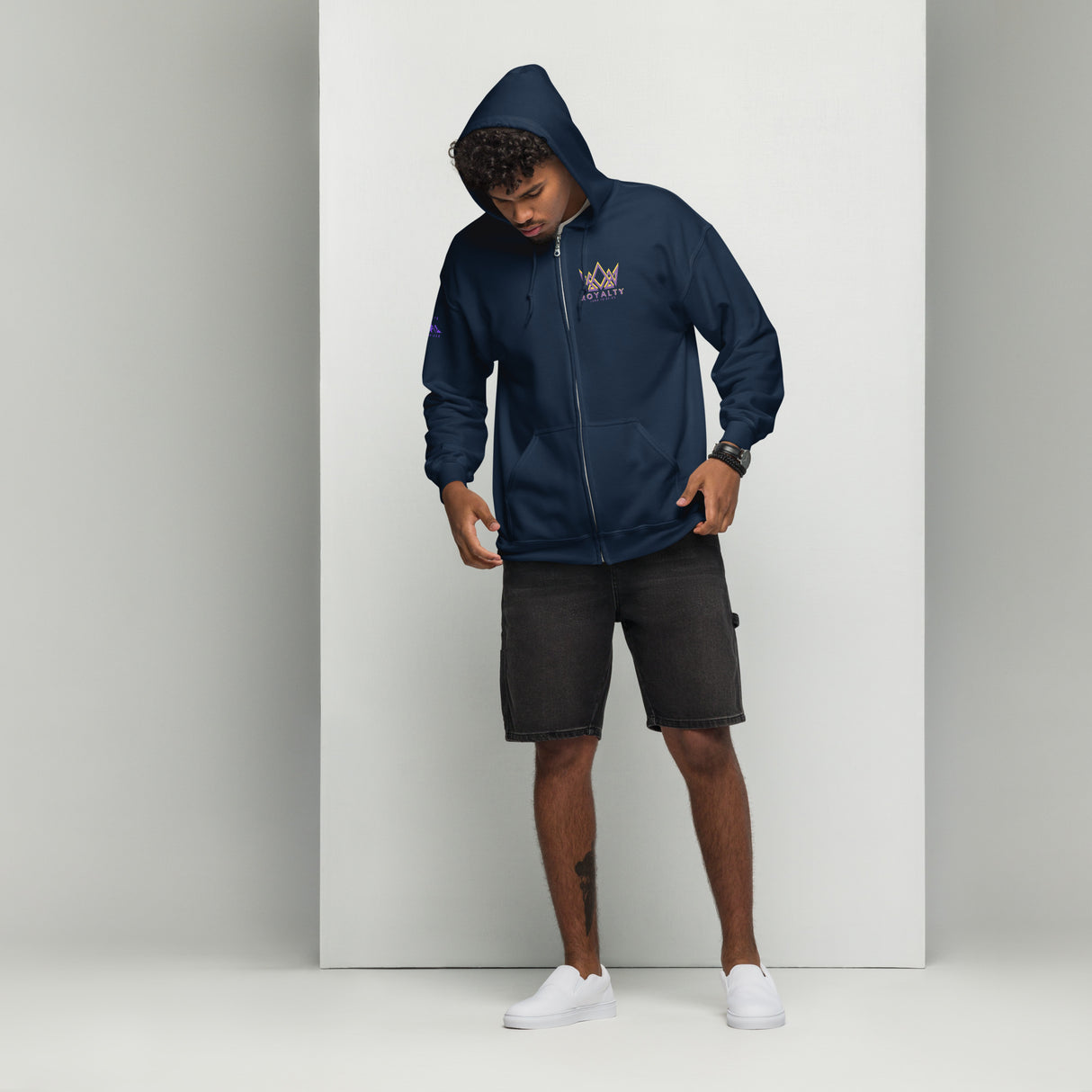 Royalty Unisex Zip Hoodie.