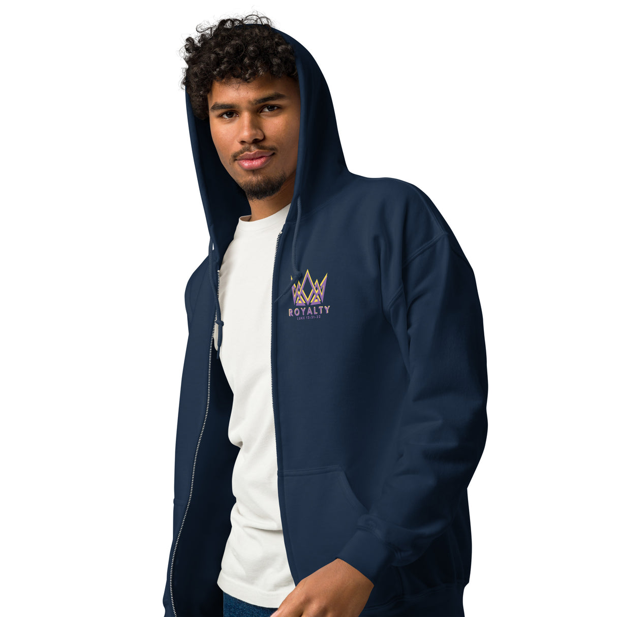 Royalty Unisex Zip Hoodie.