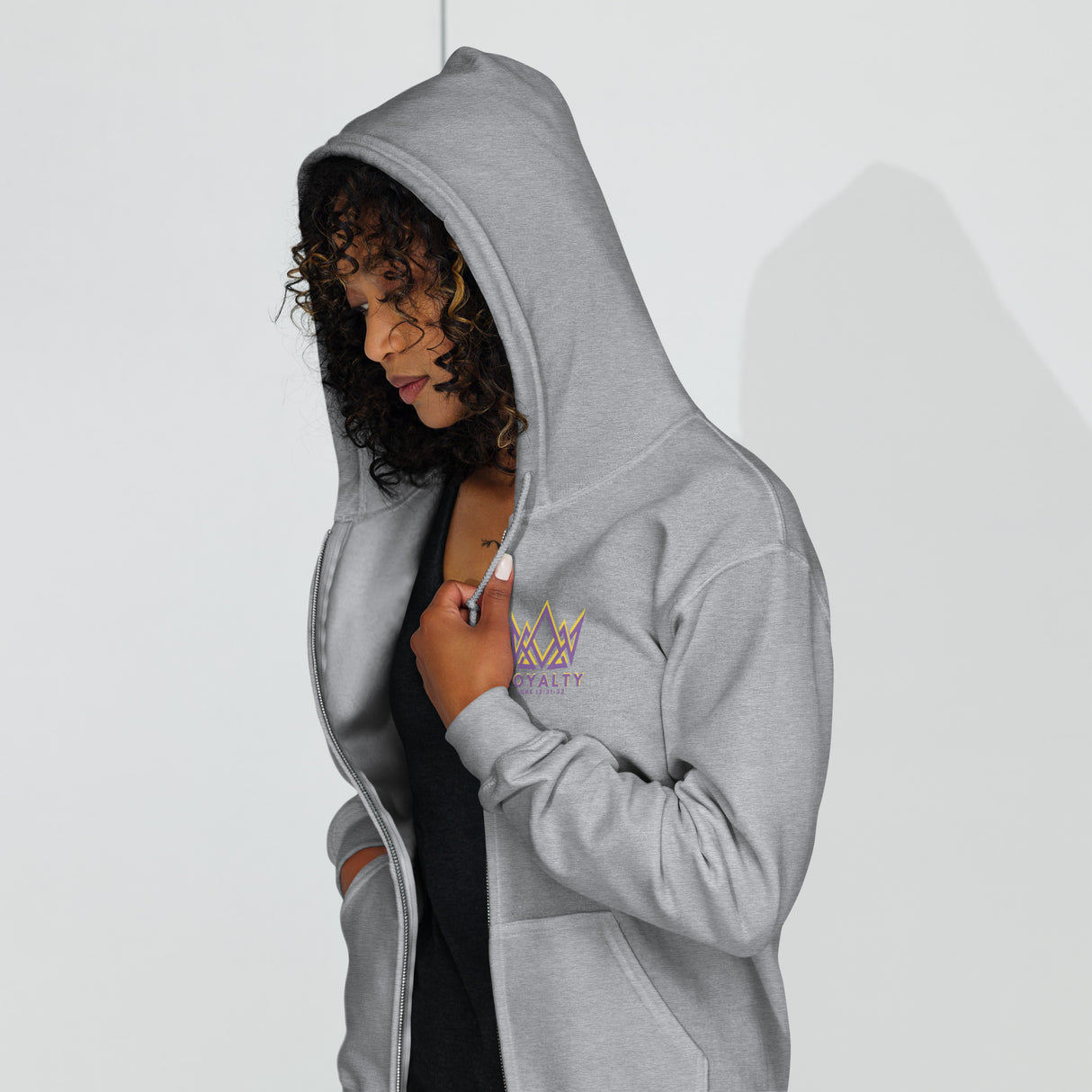 Royalty Unisex Zip Hoodie.