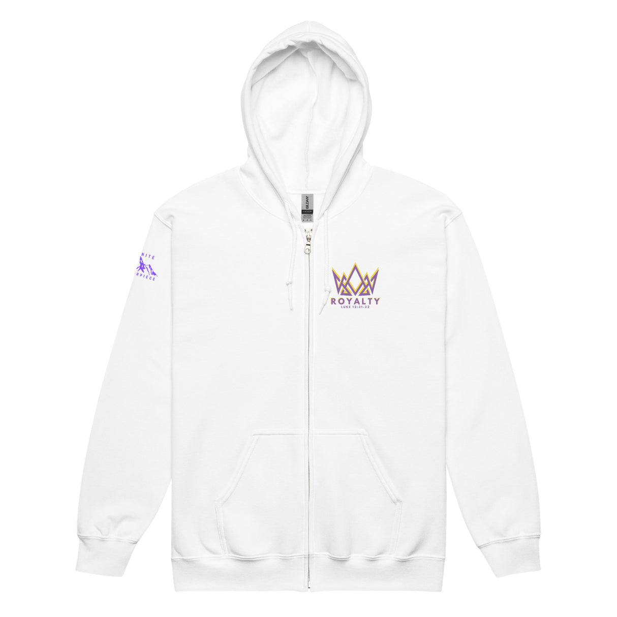 Royalty Unisex Zip Hoodie.