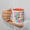 She is Mom Scripture Colorful Mug