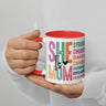 She is Mom Scripture Colorful Mug