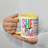 She is Mom Scripture Colorful Mug